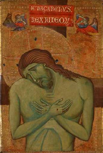 Man of Sorrows,  ca. 1260 (Master of the Borgo Crucifix)  The National Gallery, London,  NGL6573